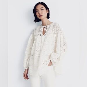 Polo Ralph Lauren White Eyelet Blouse